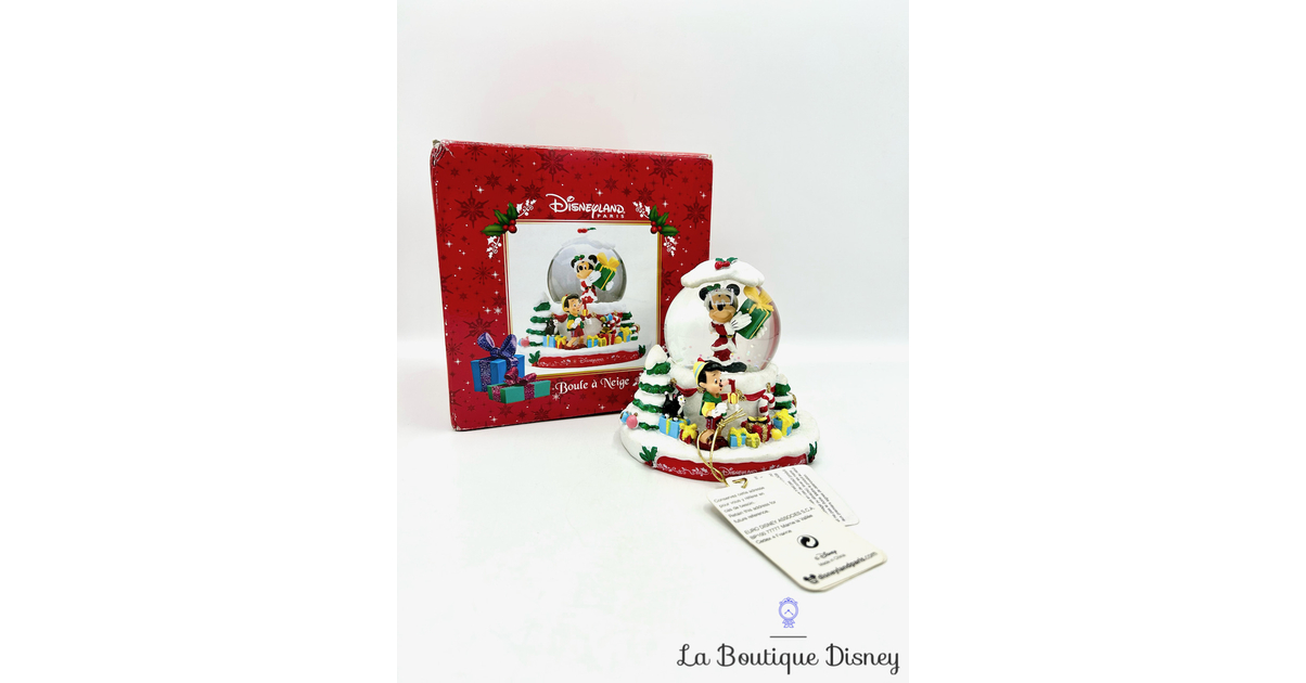 Globe à Neige Mickey Dans Boîte Cadeau - Décoration Collection Stor, Sans BPA, Licence Officielle Disney - Idéal Cadeau Fan